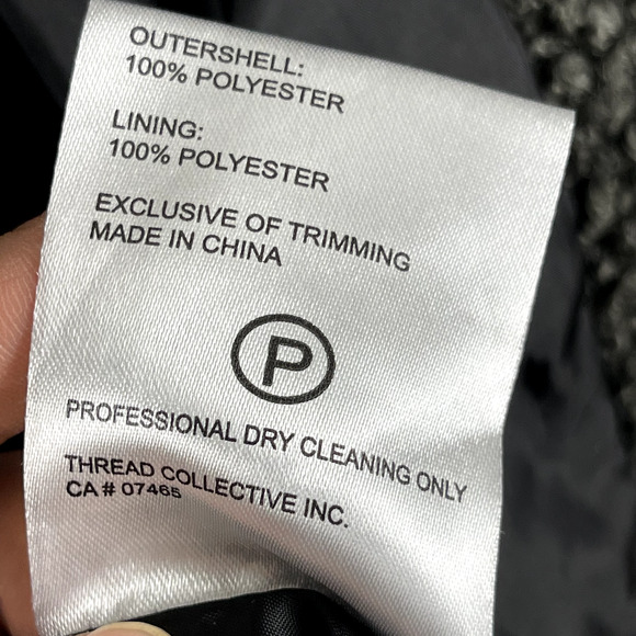 Anthropologie Gray Textured Coat, XL - Picture 6 of 13